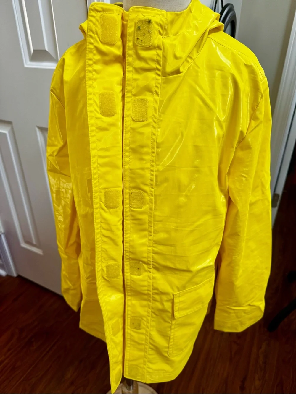 ☔️ GapKids Yellow Slicker Raincoat 🧥 Hooded Jacket Classic Style | Lined